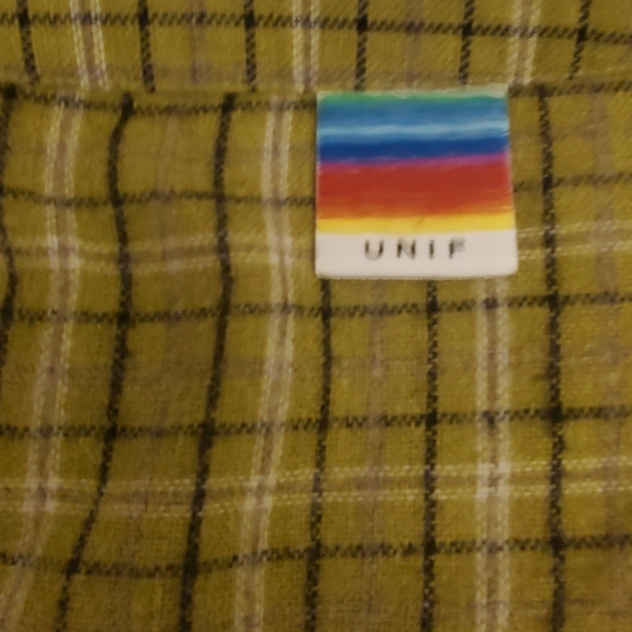 UNIF green clue plaid skirt - Picture 5 of 6